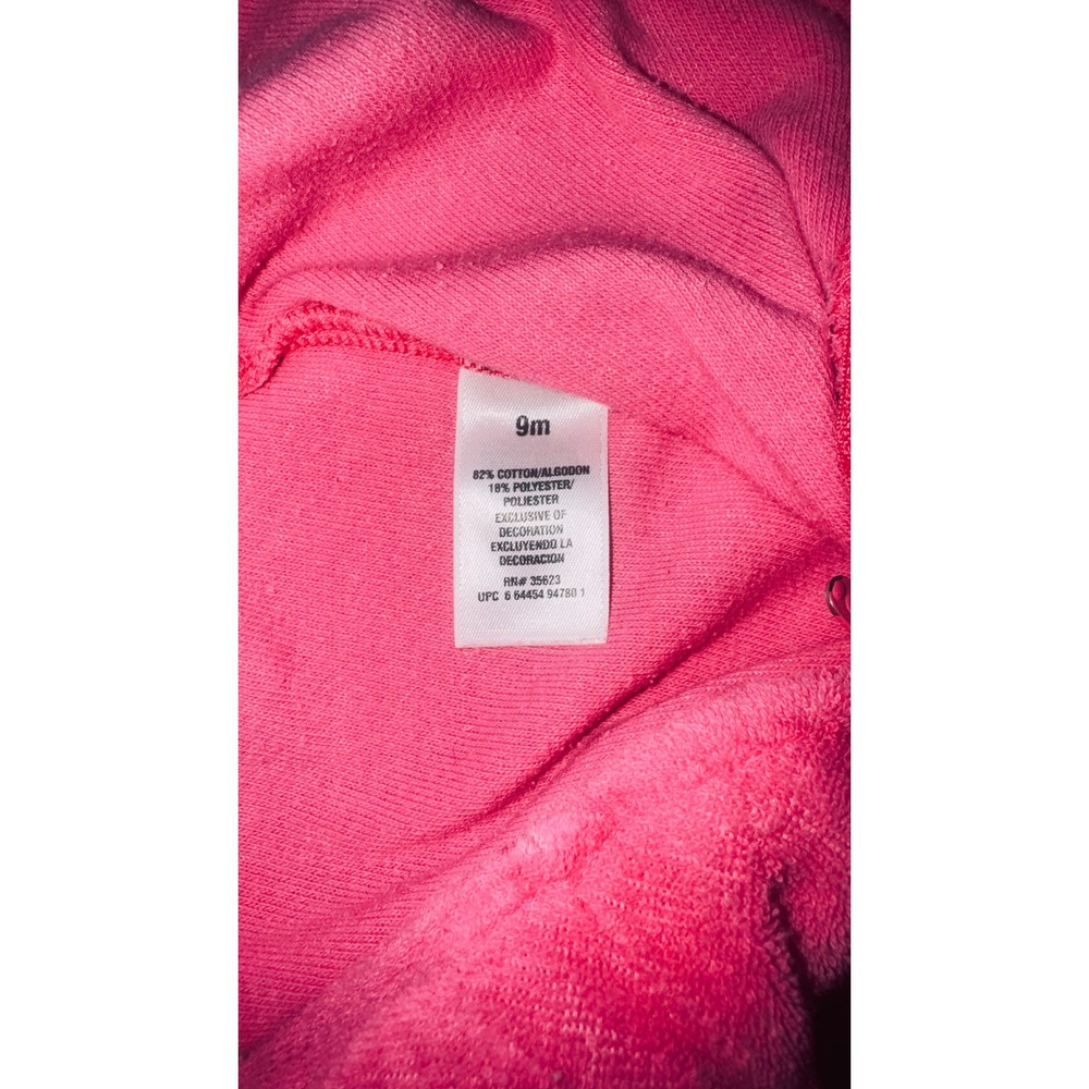 Carters Pink Cupcake Footed Pajamas Sleepers Baby Girl 9 Months - Picture 3 of 4